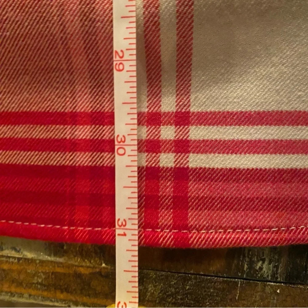 H&M Plaid Button Up Shirt w/ Pocket Red & Cream size Women’s Medium- Super Soft - Picture 11 of 11